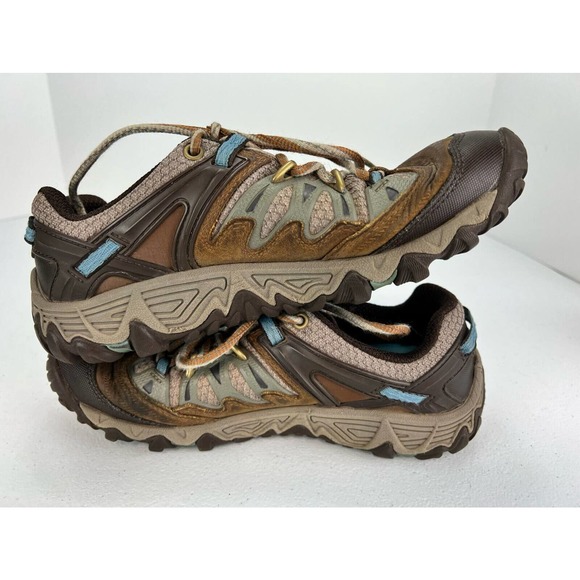 Merrell Size 7 Women's J65470 Brown Sugar/Blue Heaven Hiking Shoes - Picture 3 of 8